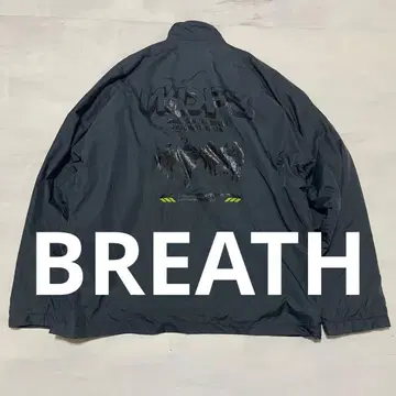 BREATH 안감 플리스 양면 로고 나일론 자켓 WDFS