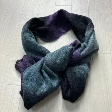 23구 얇은 소재 숄 모헤어 혼방 그라데이션 컬러