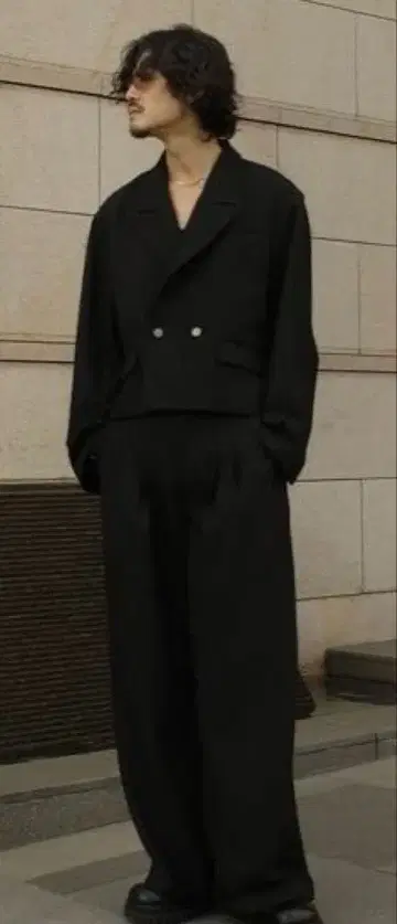 남성용 와이드 팬츠 셋업 forte