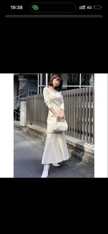 eimy 크로스 스트랩 머메이드 니트 원피스