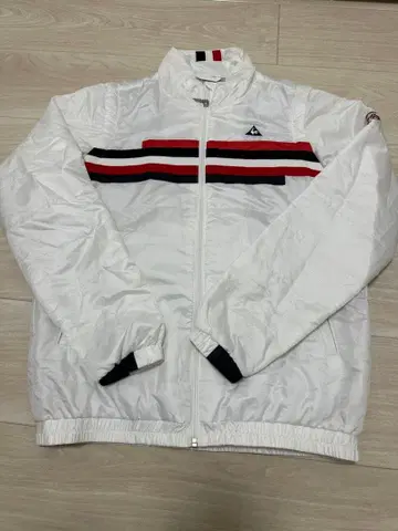 화이트 나일론 자켓 M 르꼬끄 골프웨어