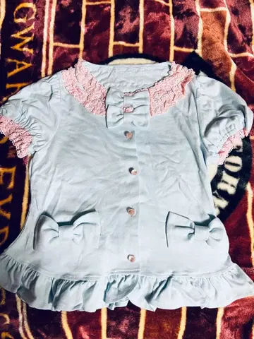 [ 새상품 ] Angelic Pretty 스카이블루 티셔츠