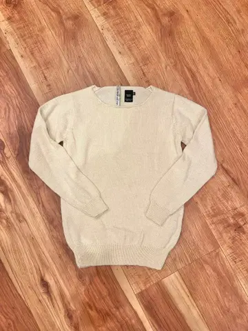 VAN DER STRAETE 스웨터 여성용 XS 아이보리 알파카