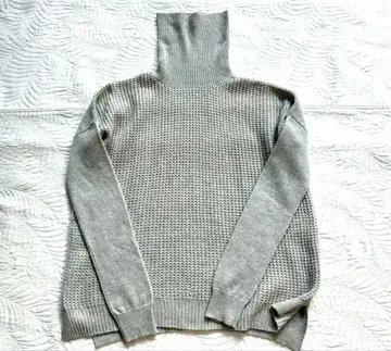 띠어리 와플 편직 캐시미어 100% 빅 실루엣 니트