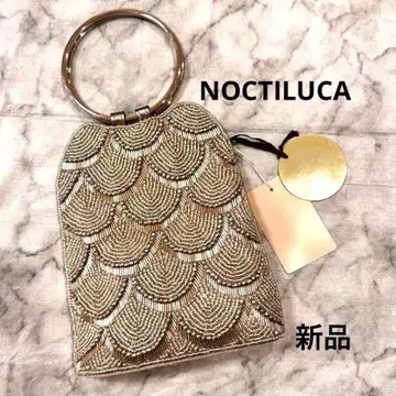 [새상품] 노크틸카 비즈 자수 비쥬 2way 핸드백 골드