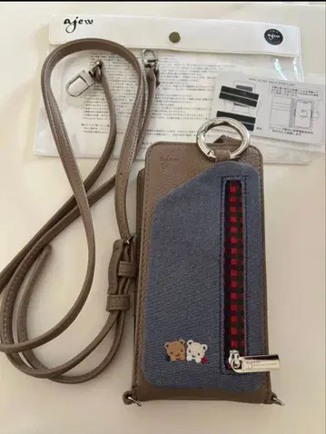 새상품급 familiar x ajew 콜라보 스마트폰 숄더