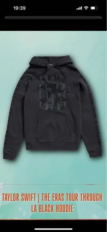 Taylor Swift The Eras Tour 블랙 후드티 L 사이즈