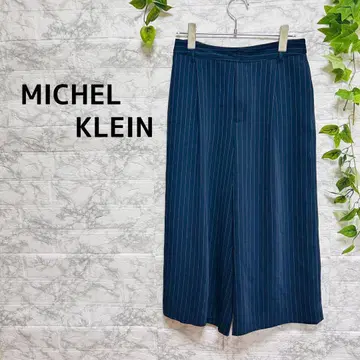 [ g45 ] [ 미쉘클랑 ] 네이비 스트라이프 와이드 팬츠 루즈핏