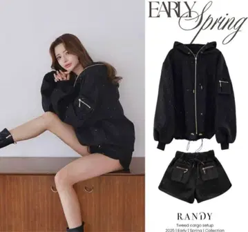 [ 완판템 ] 택 포함 새상품 Randy 블랙 셋업 S