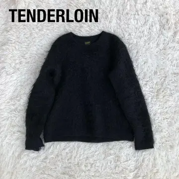 텐더 로인 TENDERLOIN 샤기 니트 스웨터 블랙