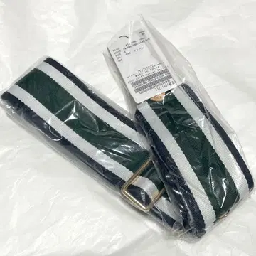 미사용 새상품 GOOD GRIEF! Border Belt(6cm) 그린