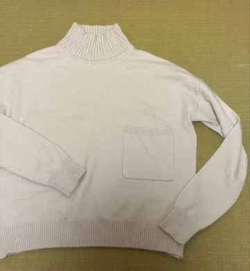 파브르 캐시미어 하이넥 스웨터 그레이 40