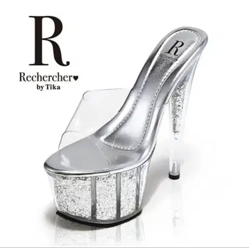 Rechercher 실버 캬바쿠라 샌들 힐 16cm