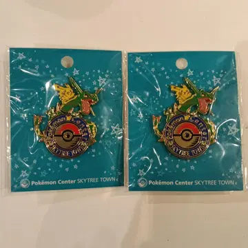 [ 새상품 ] 포켓몬 센터 스카이트리타운 핀 배지 2개