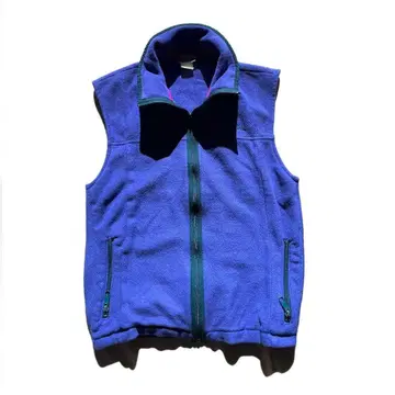 [ 80s ] L.L.Bean 집업 슬리브리스 플리스 베스트 퍼플