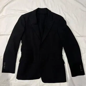 블랙 테일러드 자켓 더블 포켓