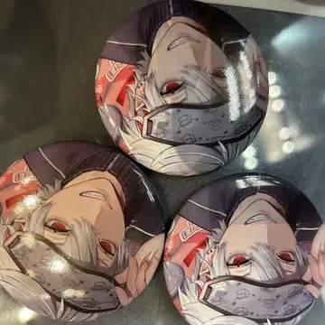 쿠츠하 팝업 캔뱃지 디폴트 의상 패턴 3개 세트