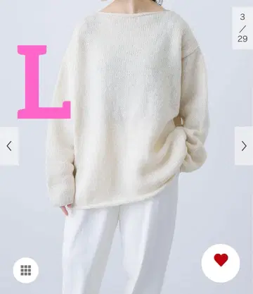 택 포함 새상품 L 페루 보트넥 니트 카구레 DOORS