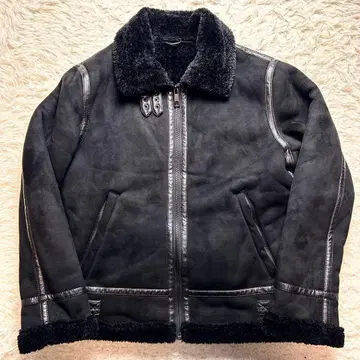 [ 새상품급 ] ZARA 자라 B-3 무스탕 블루종 자켓 블랙