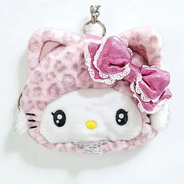 산리오 갸루 고양이 시리즈 챠미 키티 페이스형 파우치