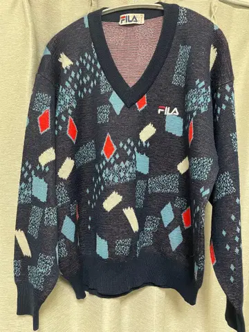 FILA 스웨터 3XL 구제 의류 레트로