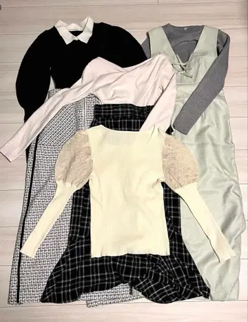 [ 새상품급 ] 여성용 묶음 판매 7점 페미닌 새상품 포함