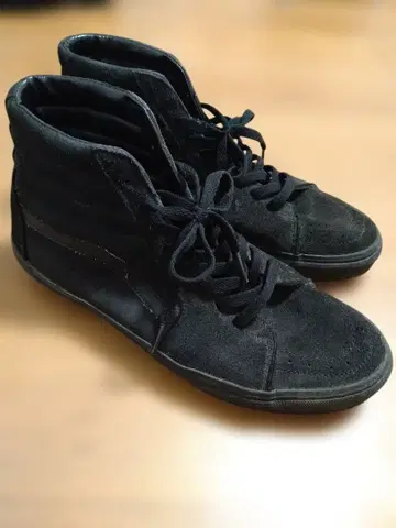 VANS 블랙 27cm 스웨이드 하이컷 스니커즈