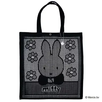 친자와 미피 메쉬 토트백 미사용 새상품 블랙 완판