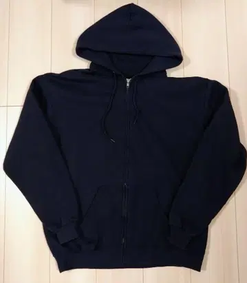 90s00s 리 후드티 알루미늄 지퍼 네이비
