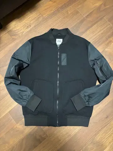 ZARA 블랙 봄버 자켓 MA1 자라 L