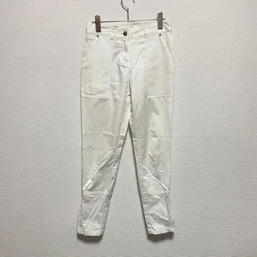 PLST 새틴 스트레치 화이트 팬츠 XO 사이즈