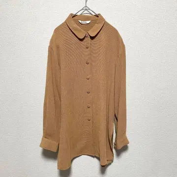 Tokyo blouse Feminine 긴팔 블라우스 카멜 M 사이즈