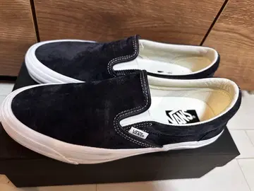 VANS 네이비 스웨이드 슬립온