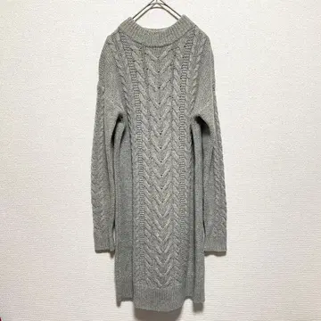 UNIQLO 유니클로 니트 원피스 스웨터 원피스 그레이 M 사이즈