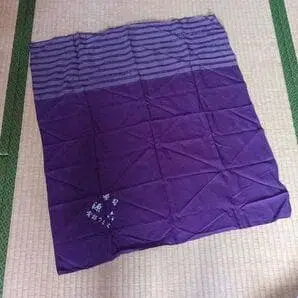 보라색 스트라이프 일본 정통의상 소품