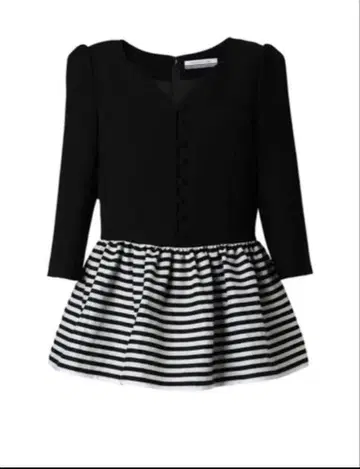 borders at balcony 페플럼 상의 블랙 38