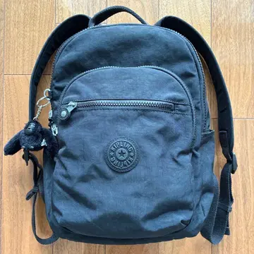 Kipling 블랙 백팩 고릴라 참 포함