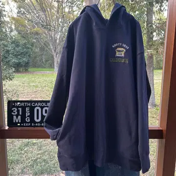 리메이크 후드티 네이비