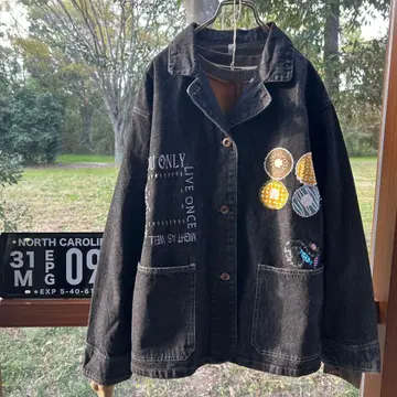 리메이크 데님 자켓