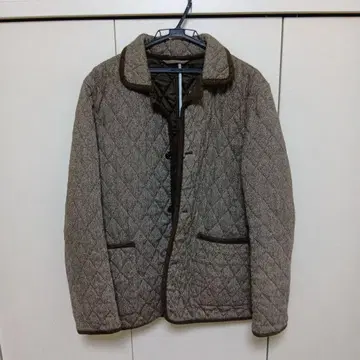 BEAMS 퀼팅 자켓 L 브라운