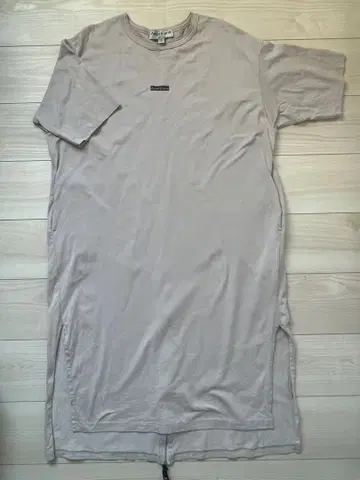 Americana 반팔 티셔츠 원피스 그레이 일본제