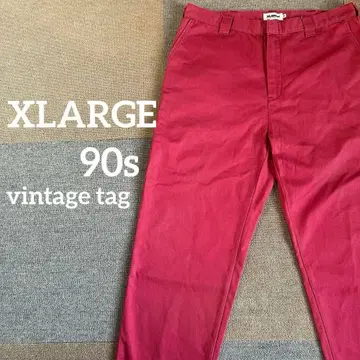 XLARGE 핑크 치노 팬츠 빈티지 택