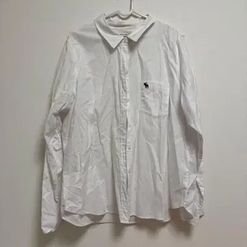 Abercrombie & Fitch 화이트 긴팔 셔츠 XL