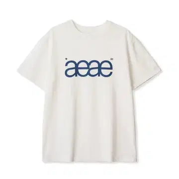 aeae 화이트 로고 T셔츠 에이에이에이