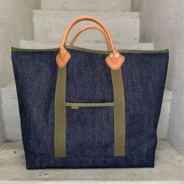 [ 익명 배송 ] 가죽 핸들 토트백 L 사이즈 80s L.L.BEAN