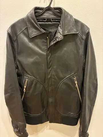 나노 유니버스 바크 탠네이지 블랙 가죽 싱글 라이더 자켓