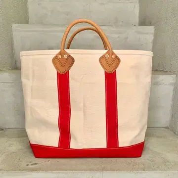 [ 익명 배송 ] 가죽 핸들 토트백 M 사이즈 80s L.L.BEAN