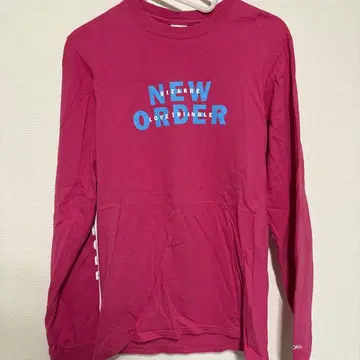 NOAH 핑크 긴팔 티셔츠 NEW ORDER