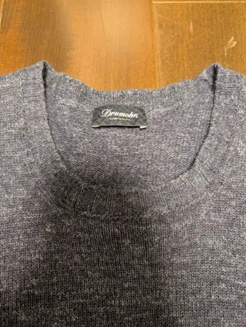 Drumohr 네이비 크루넥 스웨터