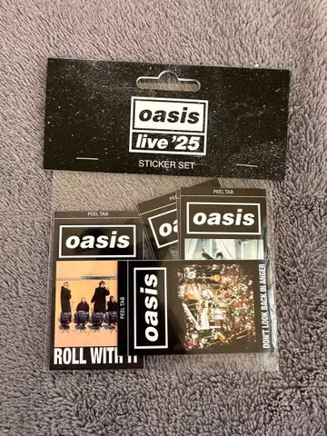 oasis 오아시스 공식 스티커 6장 세트 일본 미발매